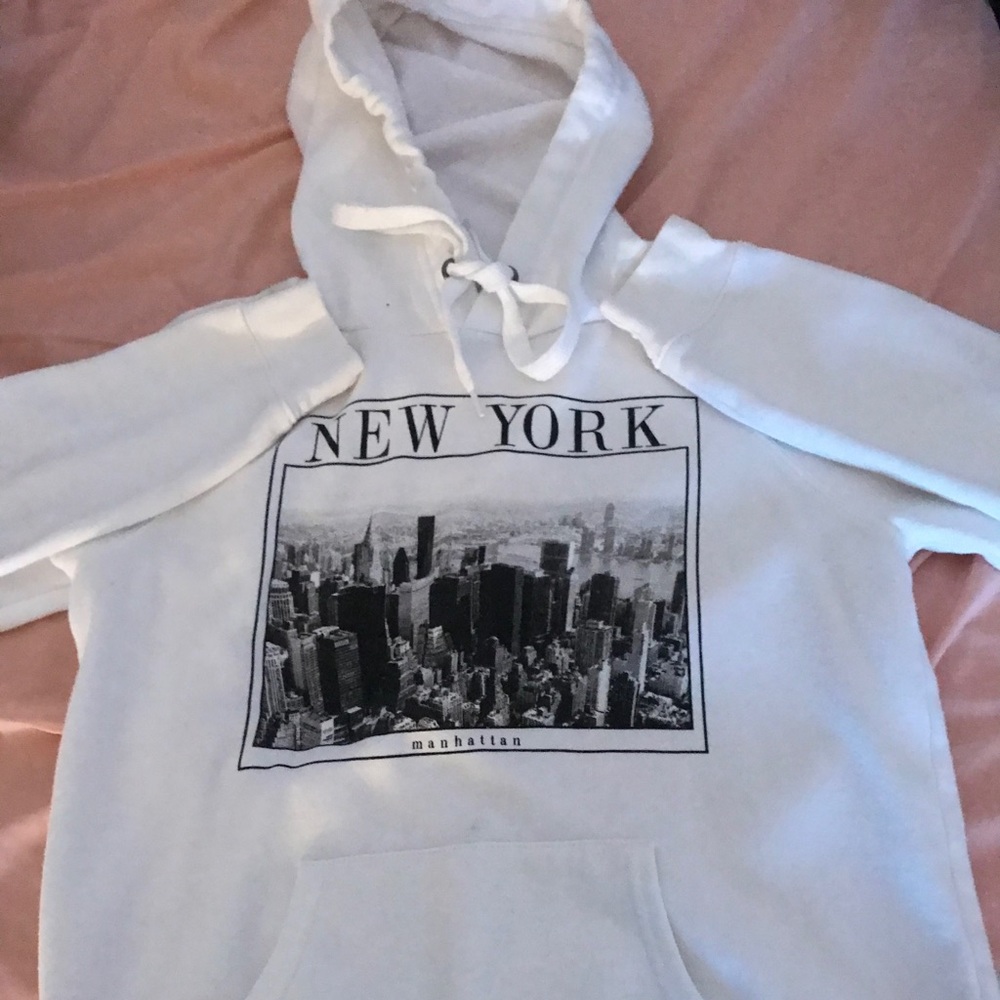 White New York hoodie